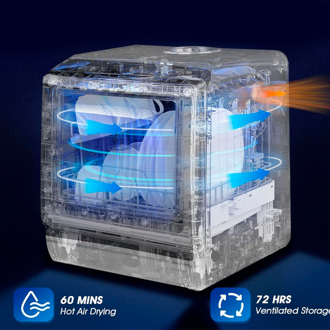 Máquina de lavar loiça de bancada portátil 5 litros