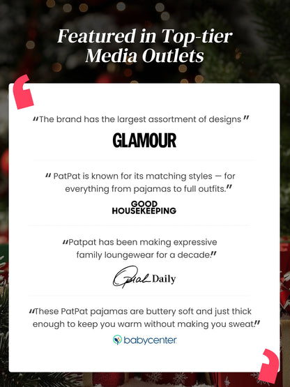 Christmas Matching Family Pajamas Set Glow In The Dark Reindeer Print PJS with Christmas Socks Red