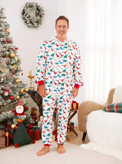 Pijamas de Natal em Família com Design 3D - PJs tipo Onesie com Meias de Natal Multicoloridas