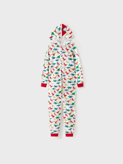 Pijamas de Natal em Família com Design 3D - PJs tipo Onesie com Meias de Natal Multicoloridas