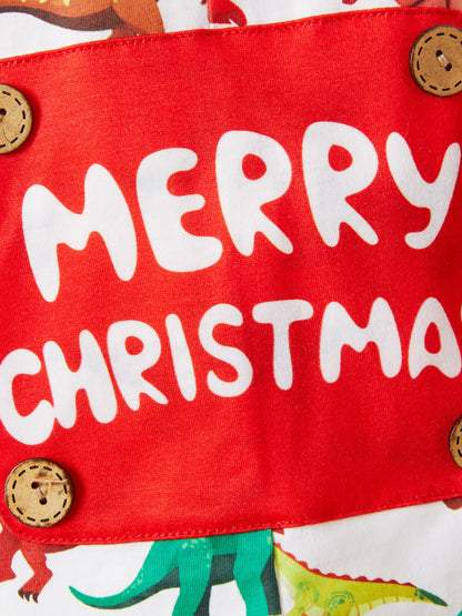 Pijamas de Natal em Família com Design 3D - PJs tipo Onesie com Meias de Natal Multicoloridas