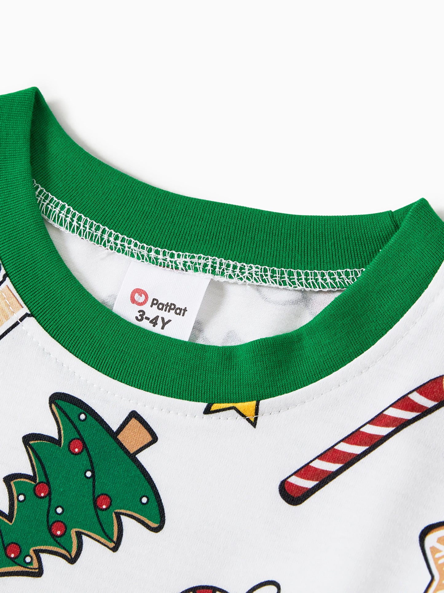 Gingerbread House Pajamas Matching Family Green Christmas PJs Sets with Christmas Socks Multi-color