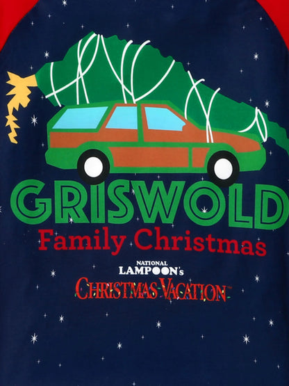 Conjuntos de Pijamas Coordinados com Estampas de Personagens para a Família nas Férias de Natal, com Meias de Natal