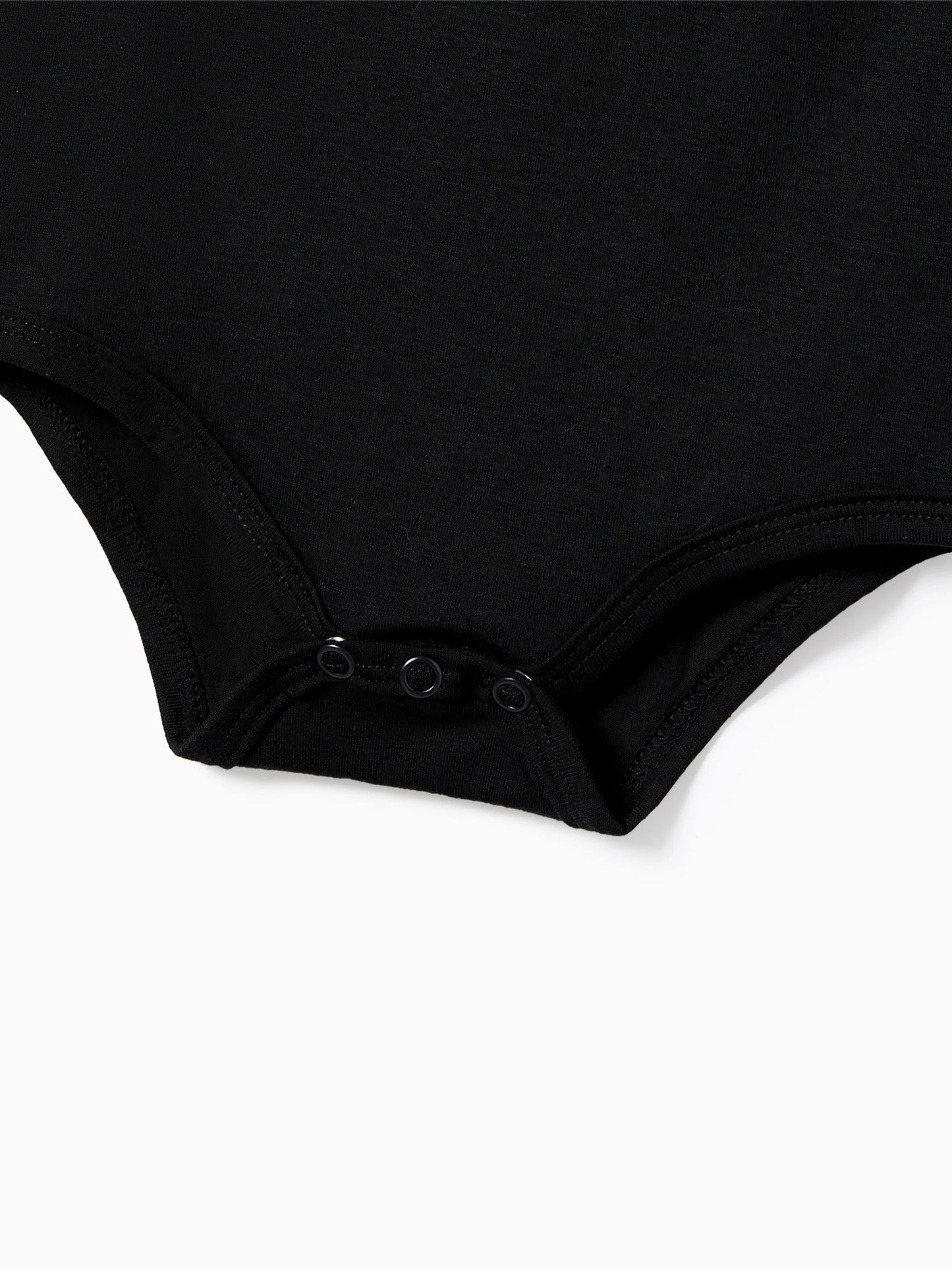 Conjuntos de Pijamas de Manga Curta em Preto com Impressão de Letras em Família e Lâmpadas Festivas para o Natal