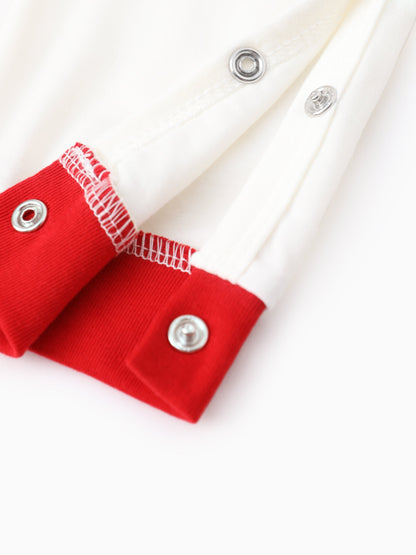 Conjunto de Pijamas Correspondentes da Família Peppa Pig com Impressão de Natal e Meias de Natal em Cor Block