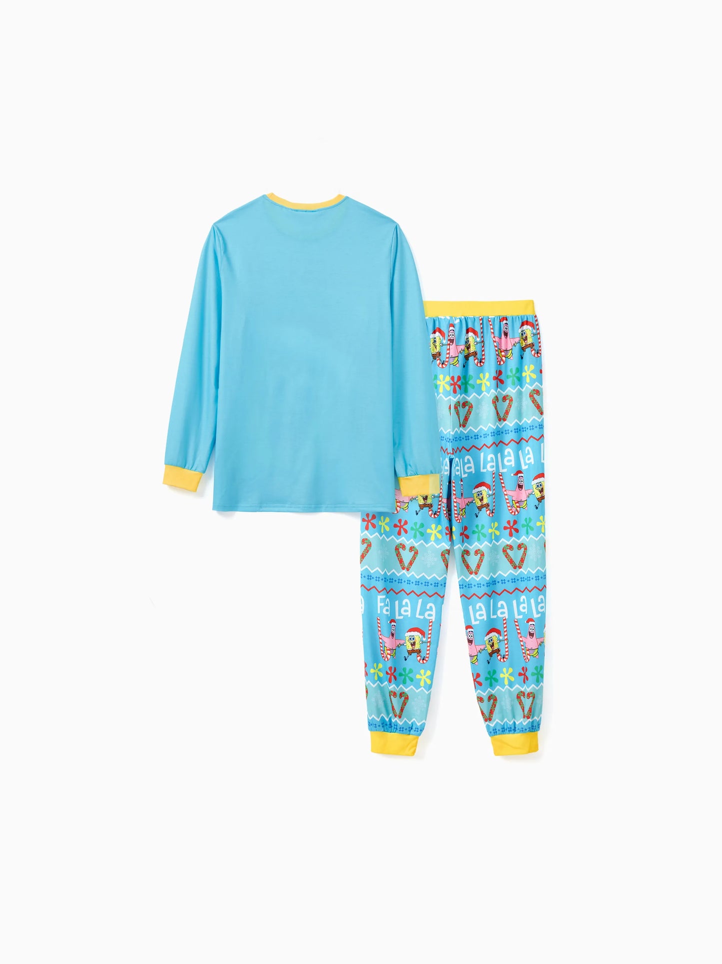 Conjuntos de Pijamas para a Família SpongeBob SquarePants com Meias de Natal