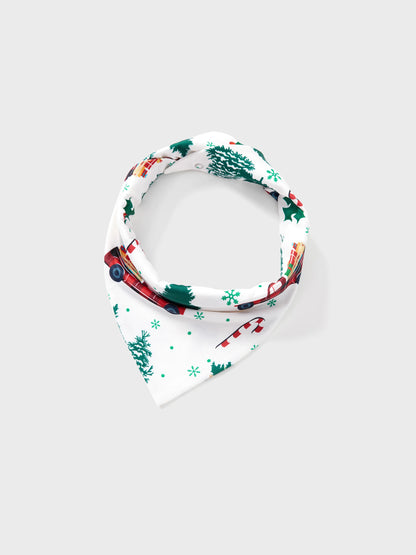 Conjunto de Pijamas de Manga Longa com Estampado de Árvores de Natal e Carros, Coordenados para a Família, com Meias de Natal em Várias Cores