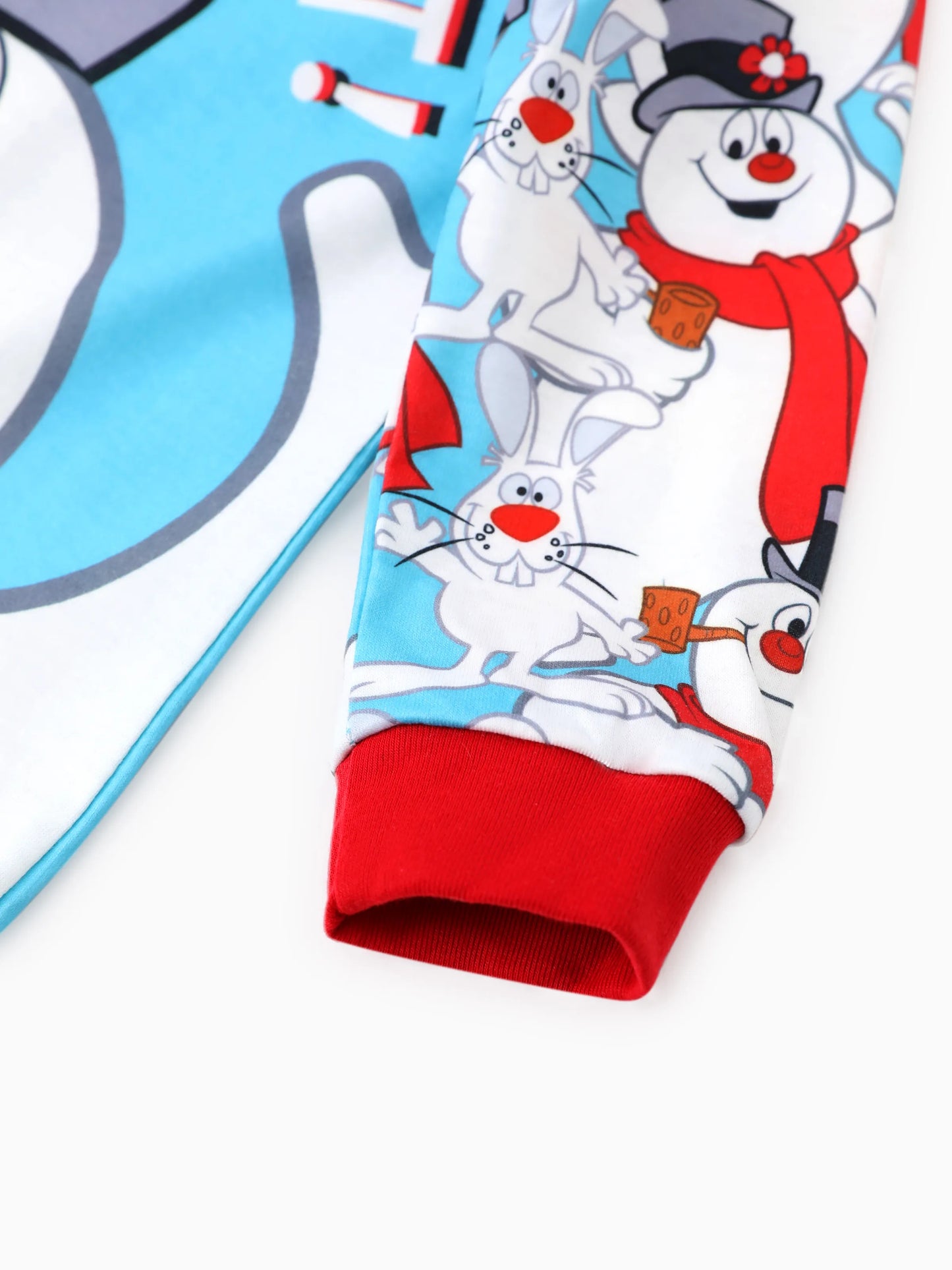 Conjuntos de Pijamas com Padrão do Boneco de Neve Frosty e Meias de Natal