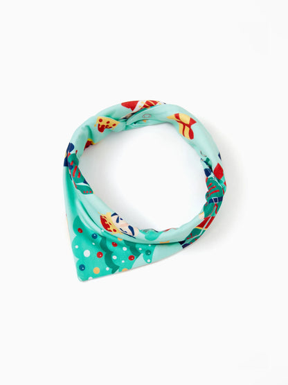 Christmas Matching Family Pajamas Set Soldier and Christmas Tree Print PJS with Christmas Socks Pale Green