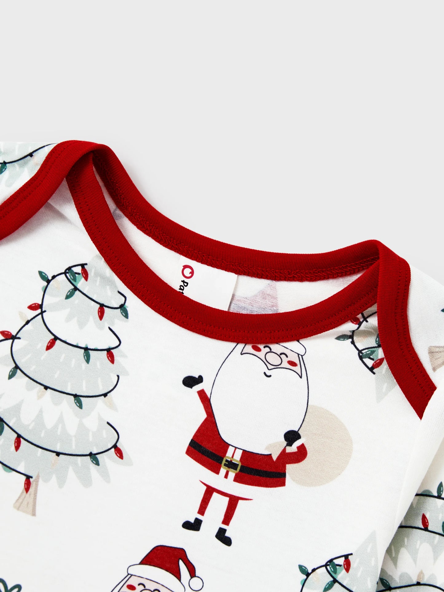 Christmas Matching Family Pajamas Set Gnome Print White PJS with Christmas Socks White