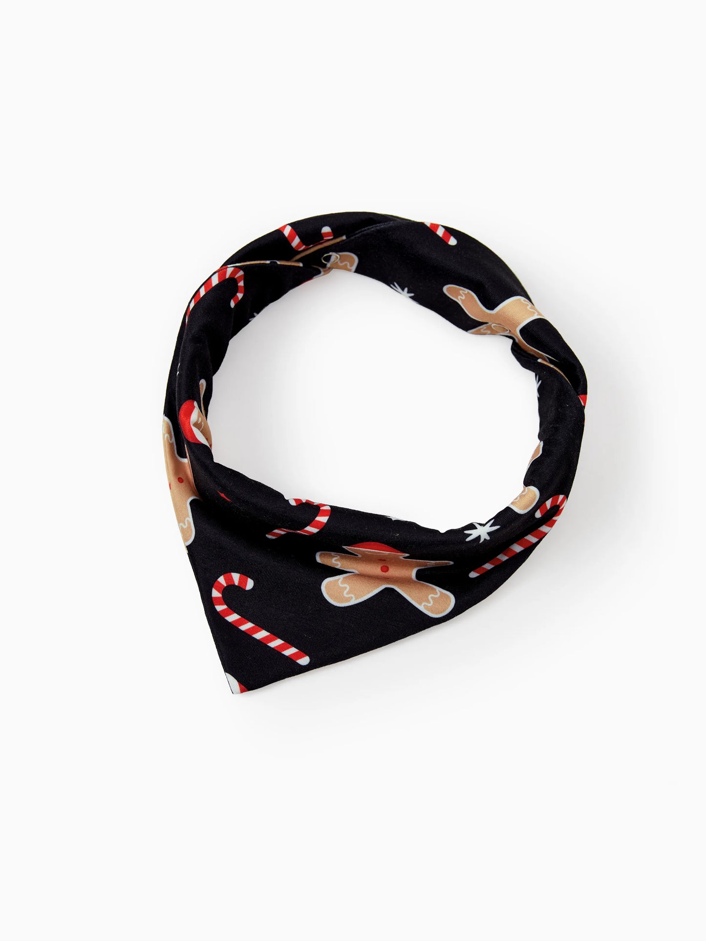 Christmas Matching Family Pajamas Set Gingerbread Print Black PJS with Christmas Socks Black