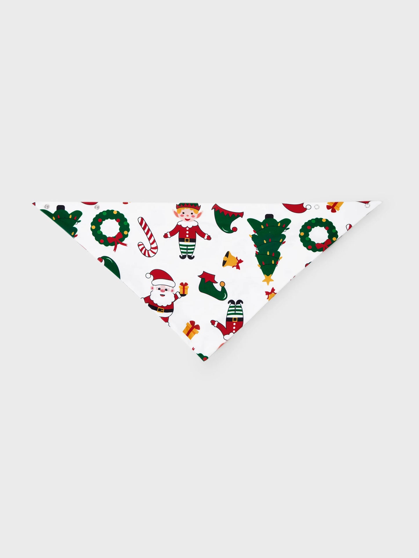 Christmas Matching Family Pajamas Set Santa Claus and Christmas Tree Print Long-sleeve PJS with Christmas Socks White