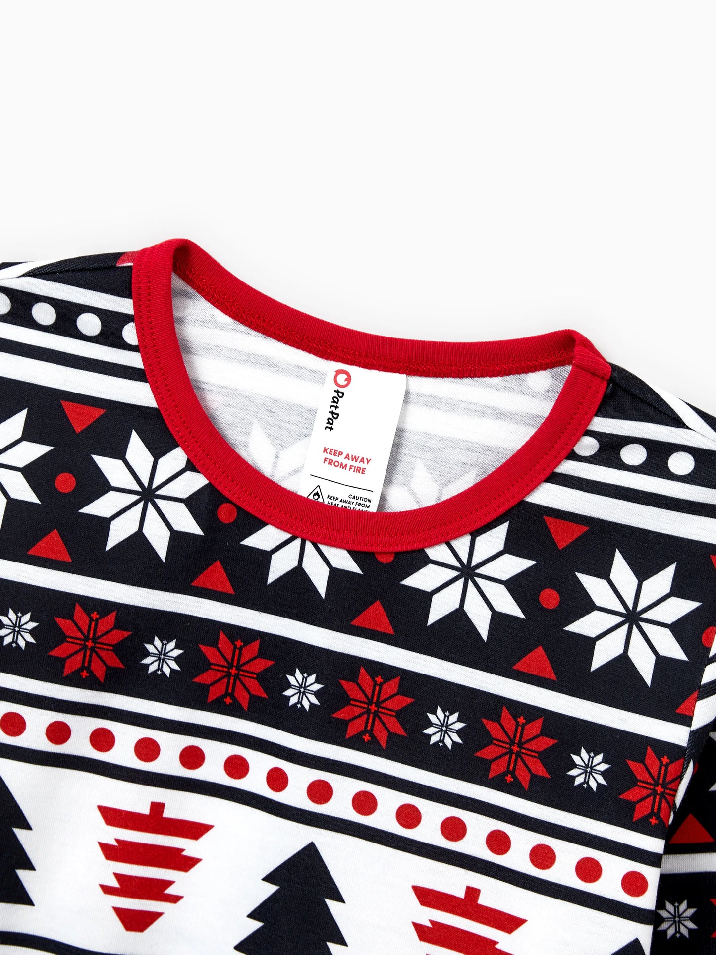 Christmas Matching Family Pajamas Set Snowman and Christmas Tree Print Black PJS with Christmas Socks Black