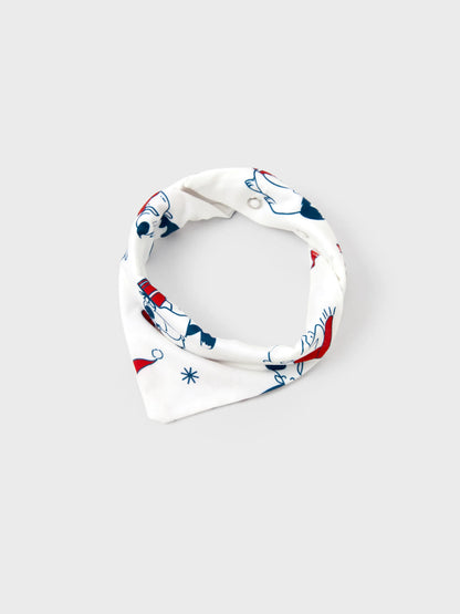 Conjunto de Pijamas Correspondentes para a Família com Estampa de Pai Natal e Cães, incluindo Meias de Natal, Brancas