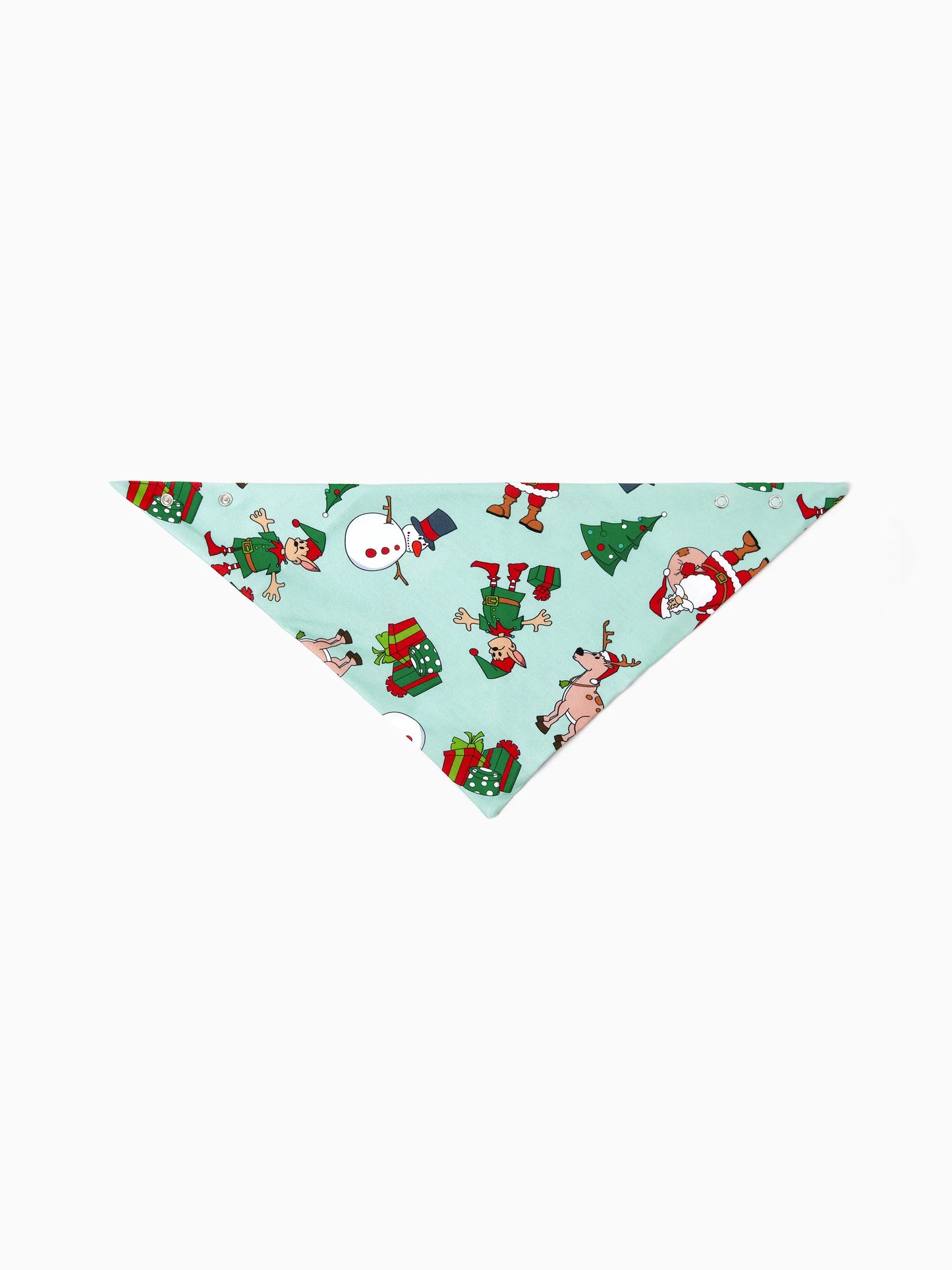 Christmas Matching Family Pajamas Set Reindeer Christmas-themed Print PJS with Christmas Socks Pale Green