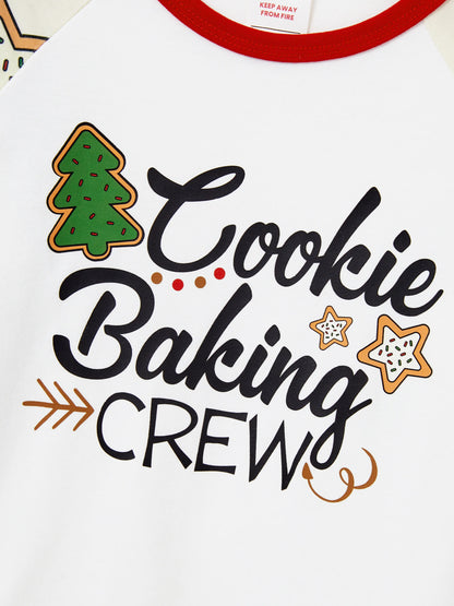 Christmas Matching Family Pajamas Set Christmas Tree Print Red and Apricot PJS with Christmas Socks Apricot