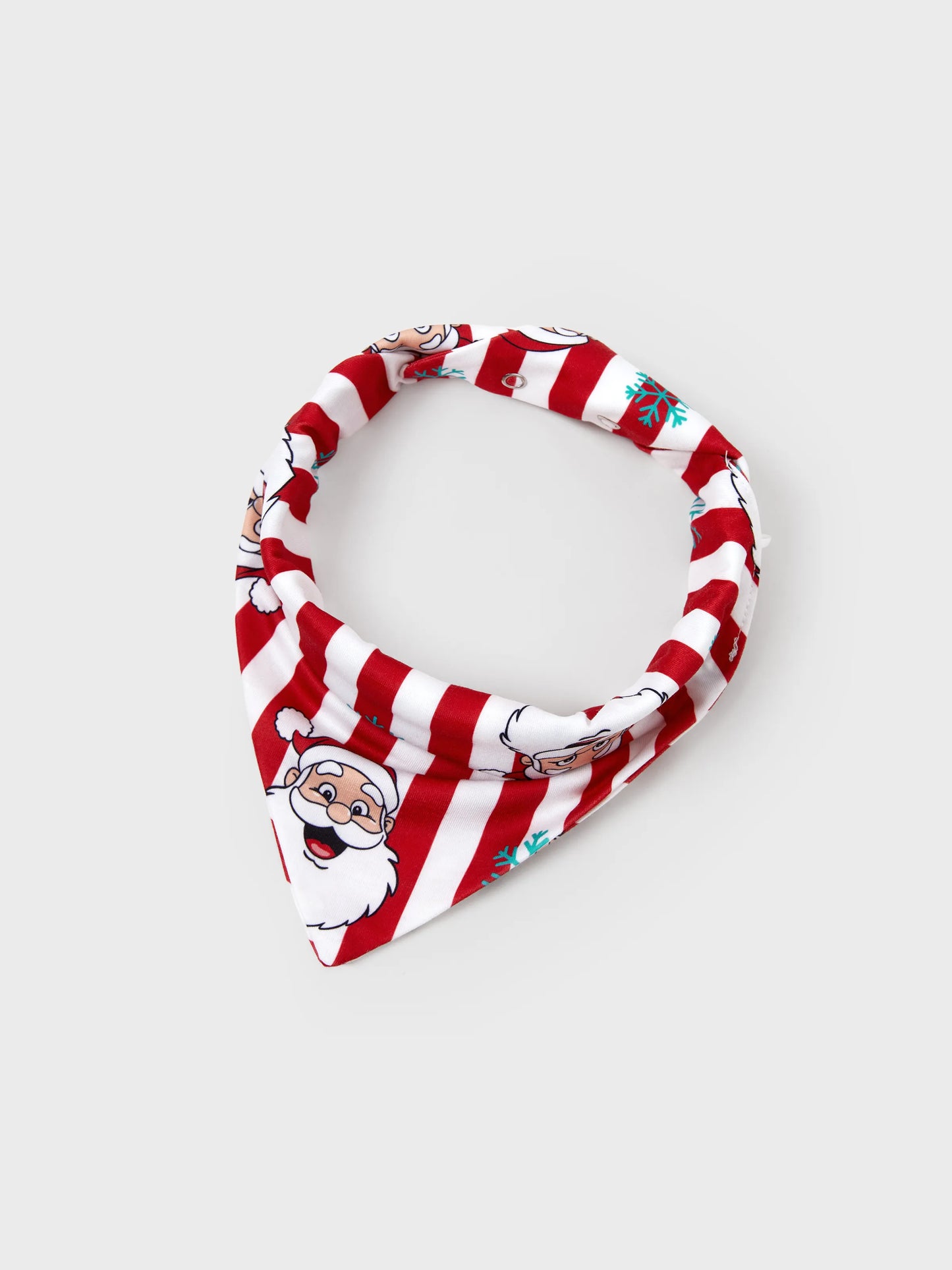 Conjunto de Pijamas de Natal em Conjunto para a Família - Pai Natal e Flocos de Neve em Riscas Vermelhas