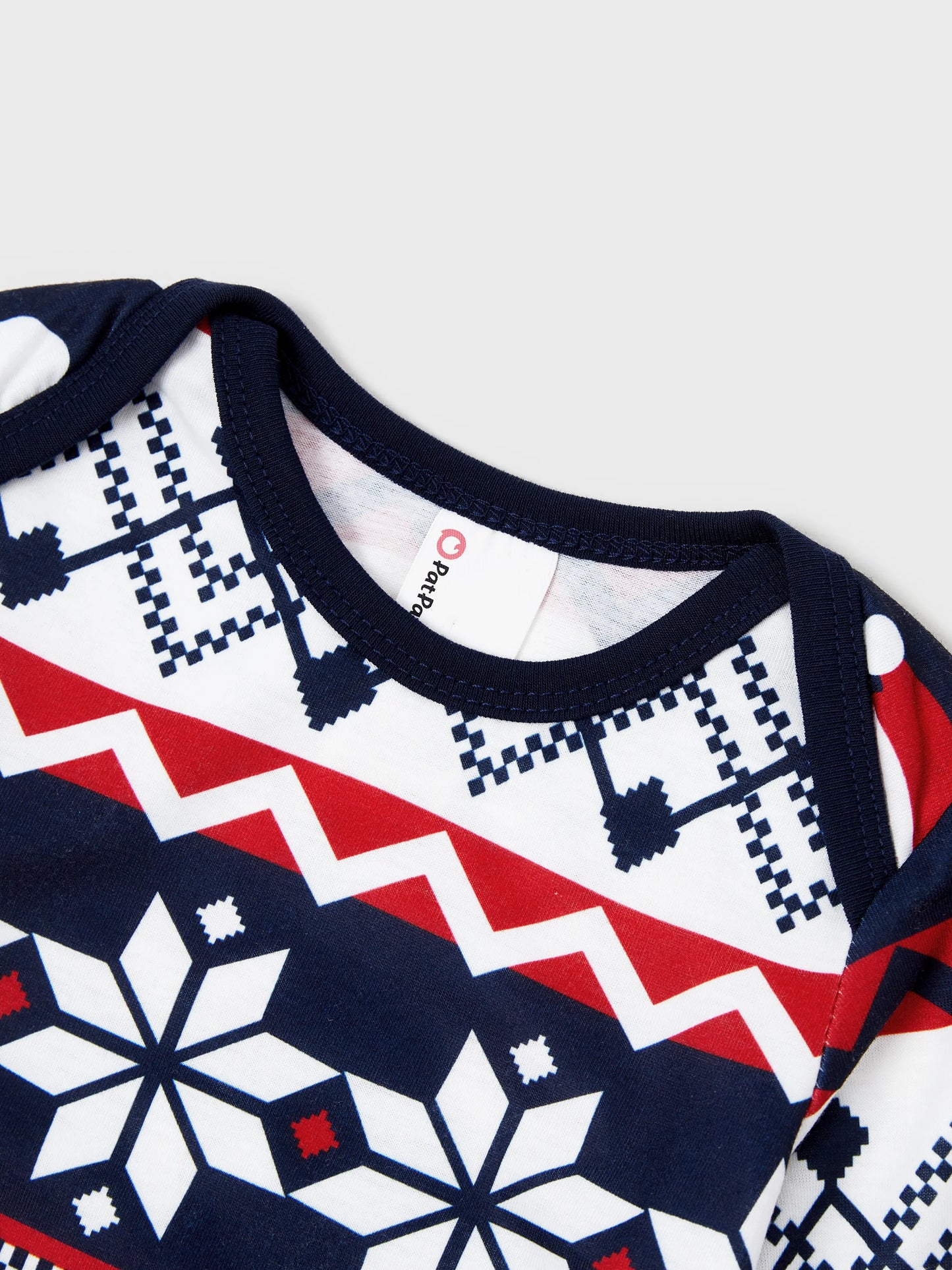 Christmas Matching Family Pajamas Set Glow In The Dark Santa Claus Print PJS with Christmas Socks Deep Blue