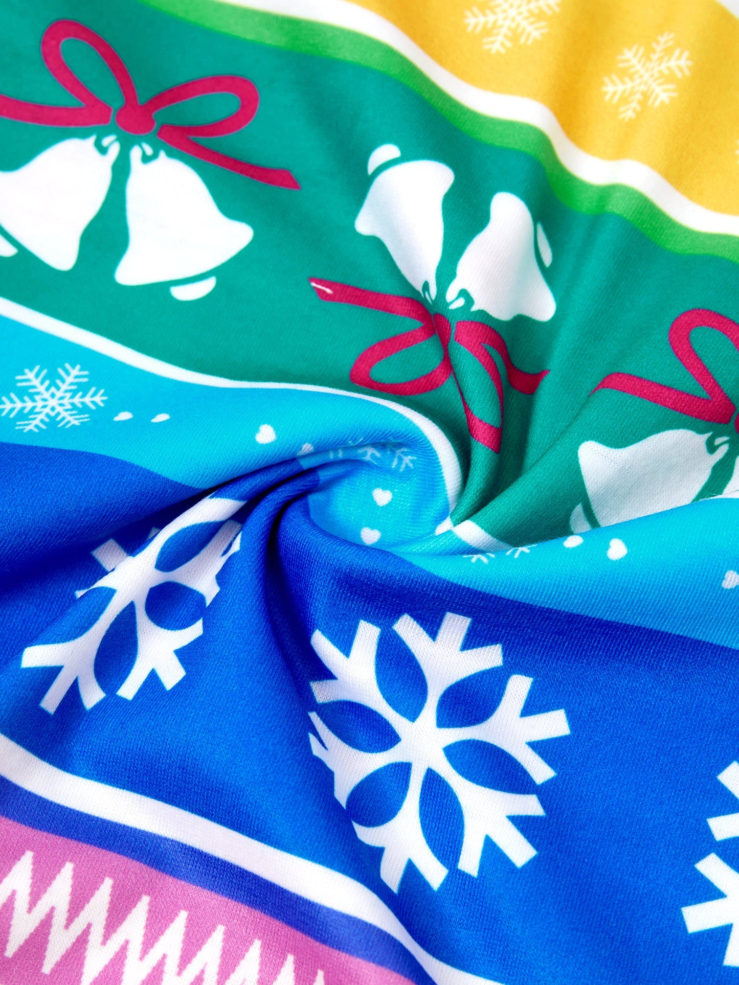 Christmas Matching Family Pajamas Set Christmas Gnome Striped PJS with Christmas Socks Multi-color