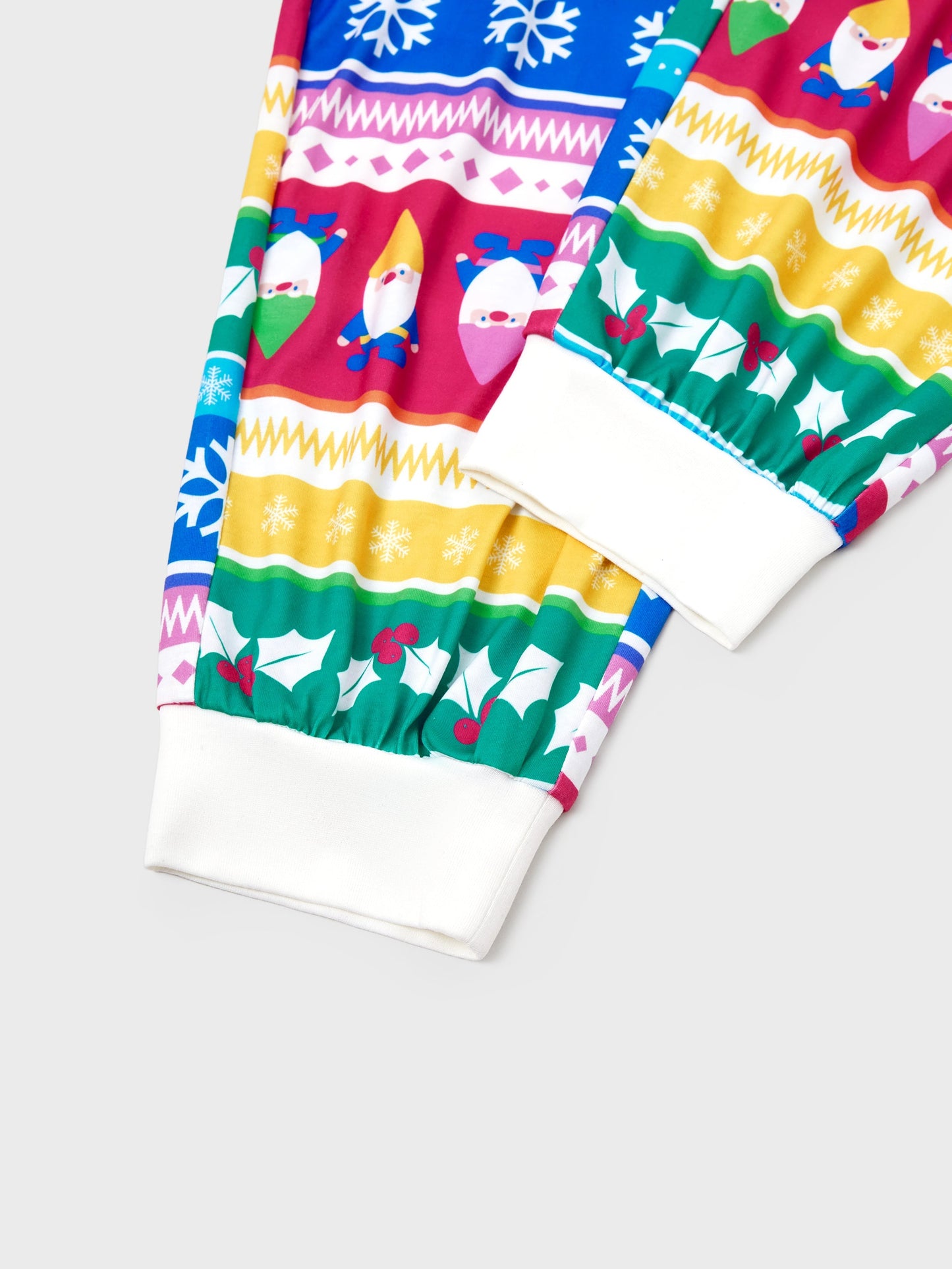 Christmas Matching Family Pajamas Set Christmas Gnome Striped PJS with Christmas Socks Multi-color