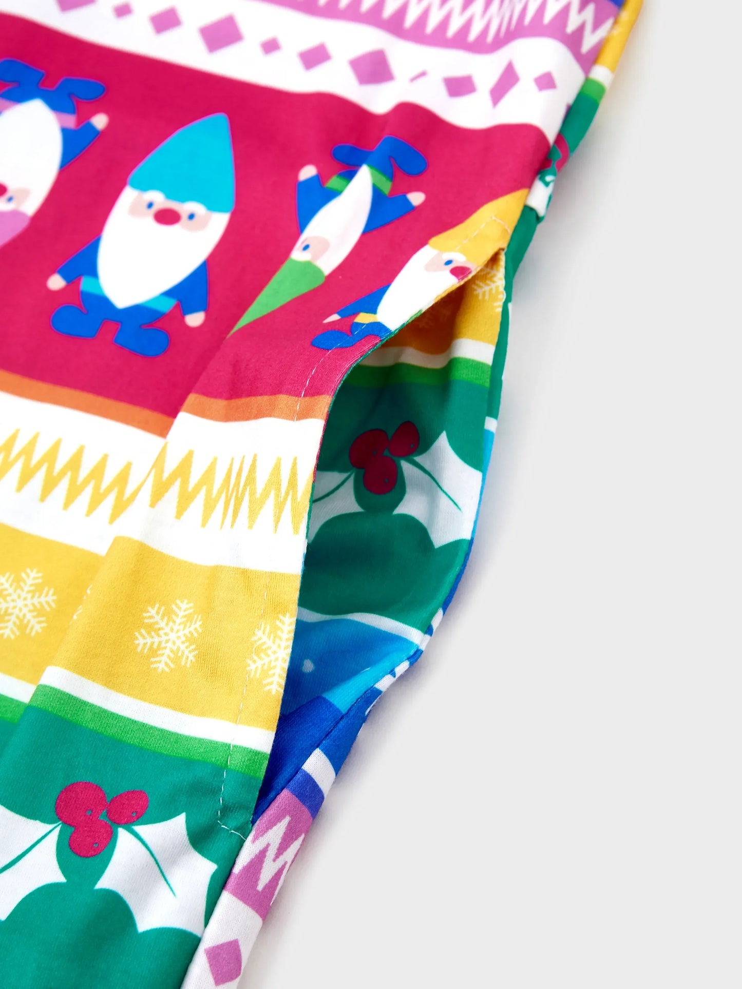 Christmas Matching Family Pajamas Set Christmas Gnome Striped PJS with Christmas Socks Multi-color