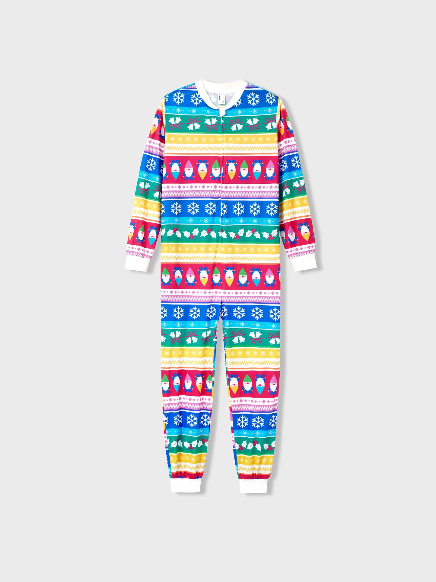 Christmas Matching Family Pajamas Set Christmas Gnome Striped PJS with Christmas Socks Multi-color