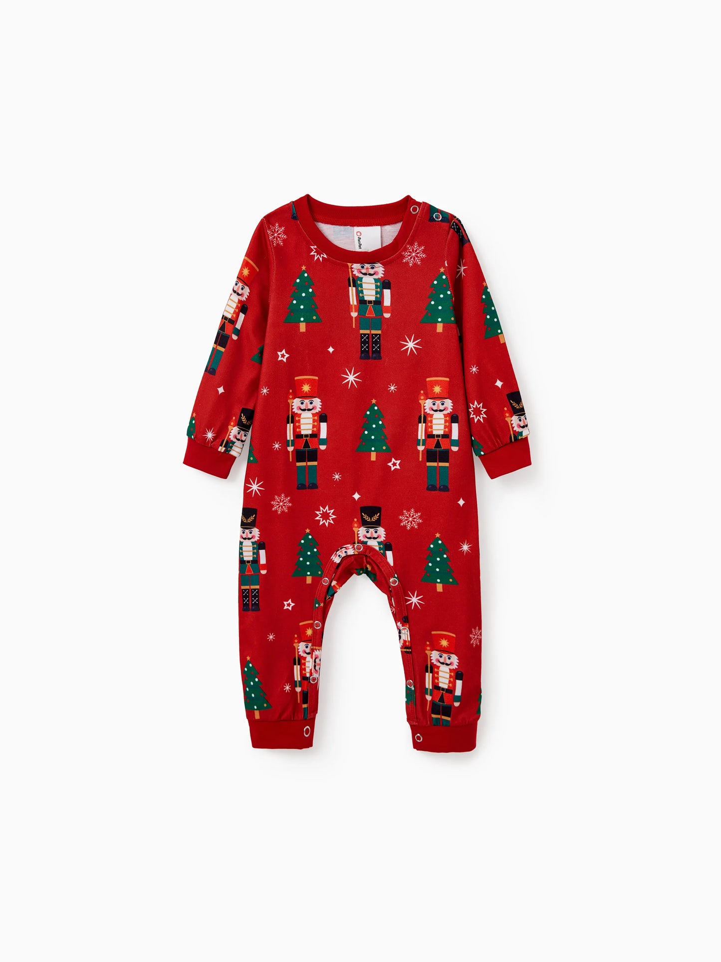 Christmas Matching Family Pajamas Set Nutcracker Print PJS with Christmas Socks Red
