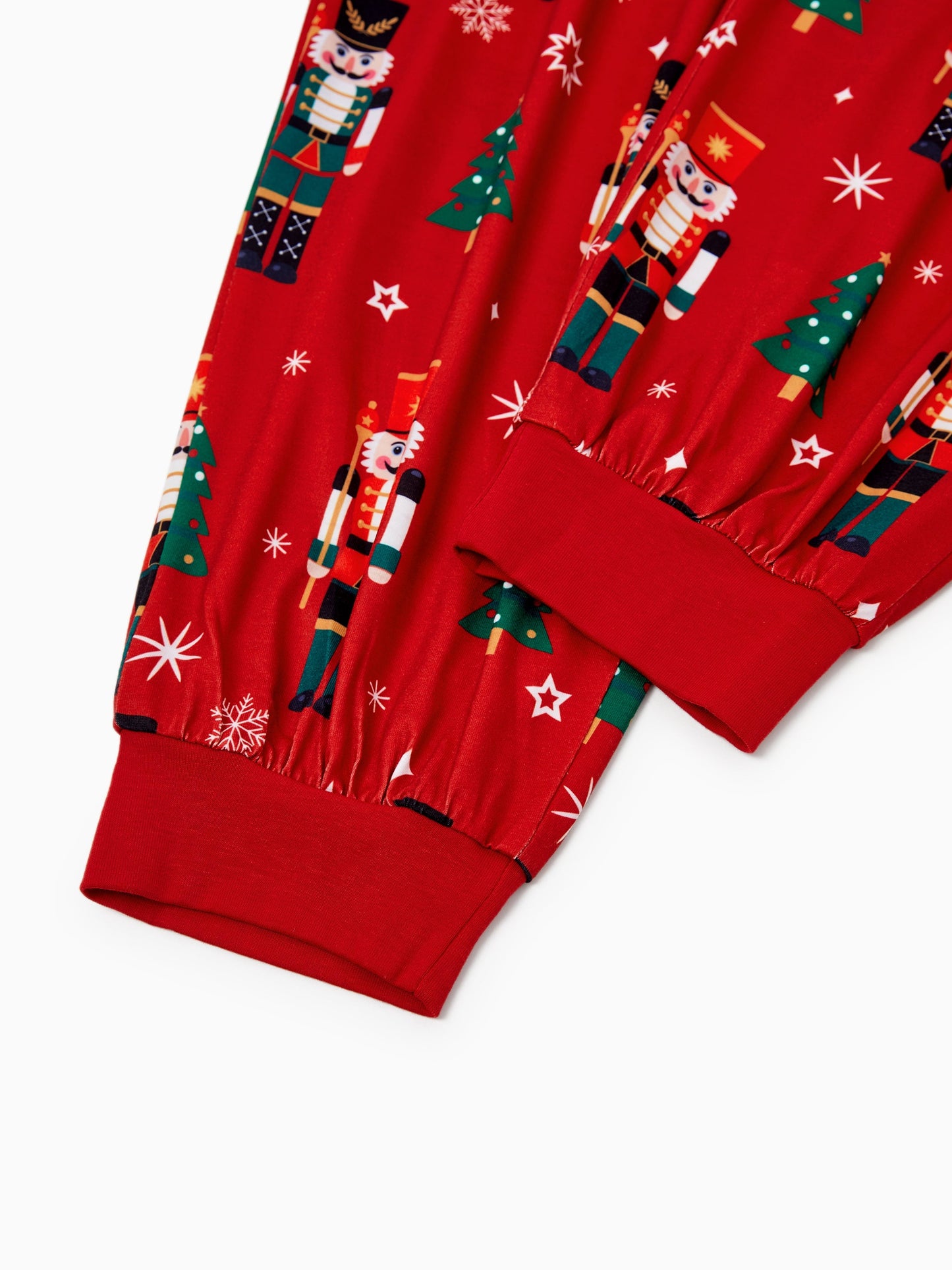 Christmas Matching Family Pajamas Set Nutcracker Print PJS with Christmas Socks Red