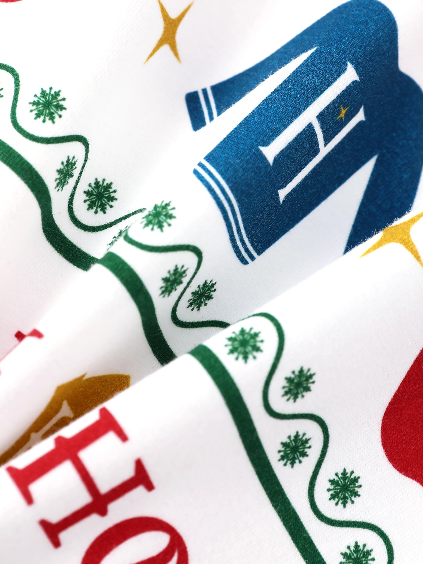 Harry Potter Christmas Matching Family Organic Cotton Snug-fitting Pajamas Sets with Socks White