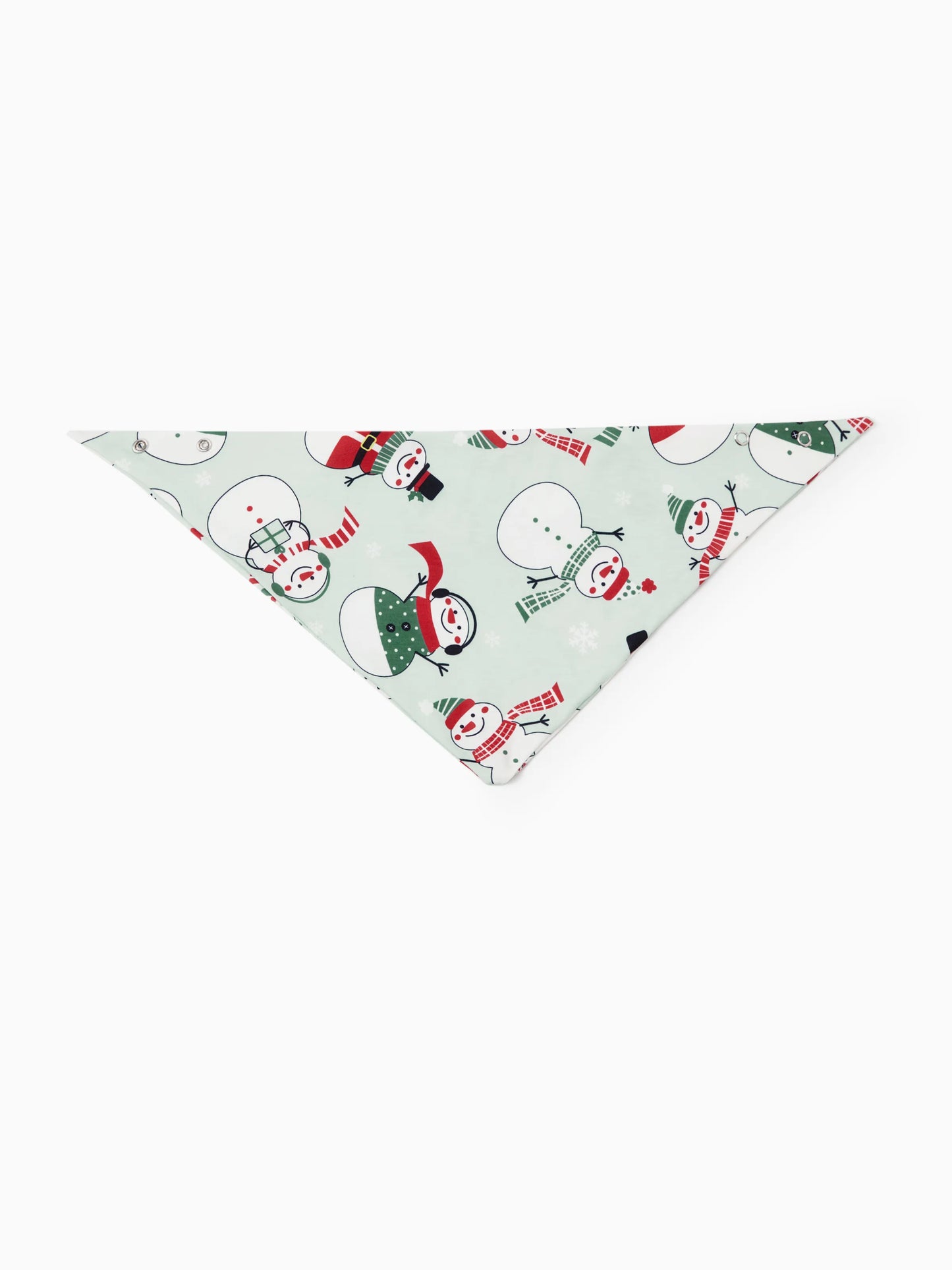 Christmas Matching Family Pajamas Set Christmas Snowman Print PJS with Christmas Socks Mint Green