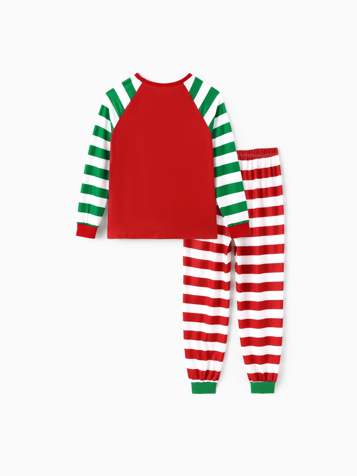 SpongeBob SquarePants Christmas Matching Family Striped Pajamas Set with Christmas Socks Red