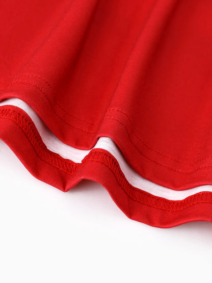 SpongeBob SquarePants Christmas Matching Family Striped Pajamas Set with Christmas Socks Red