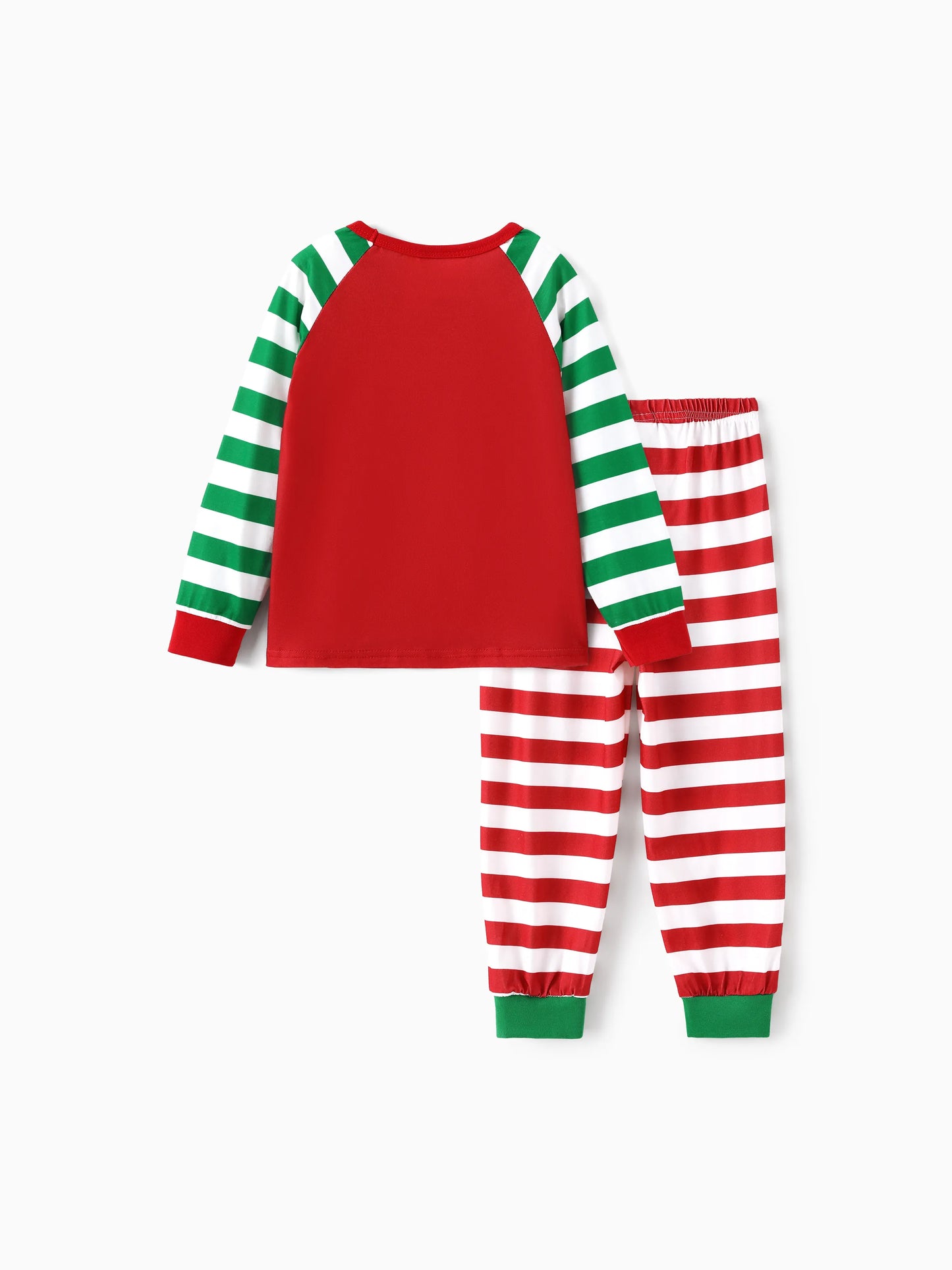 SpongeBob SquarePants Christmas Matching Family Striped Pajamas Set with Christmas Socks Red