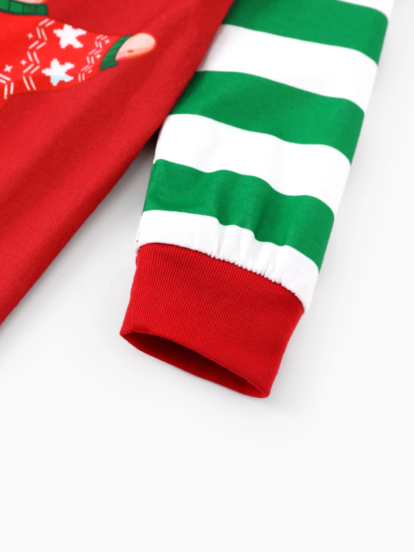 SpongeBob SquarePants Christmas Matching Family Striped Pajamas Set with Christmas Socks Red