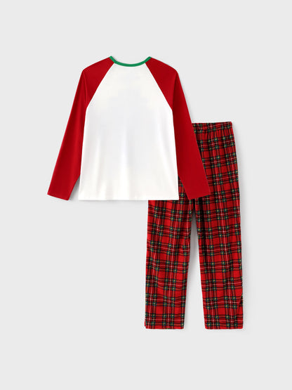 Conjunto de Pijamas em Fleeces para Famílias Harry Potter para o Natal com Meias de Natal Vermelhas