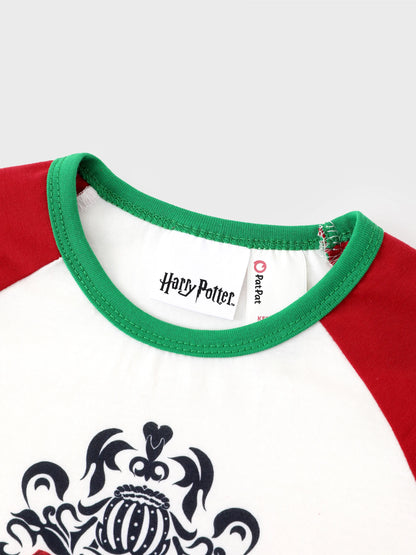 Conjunto de Pijamas em Fleeces para Famílias Harry Potter para o Natal com Meias de Natal Vermelhas