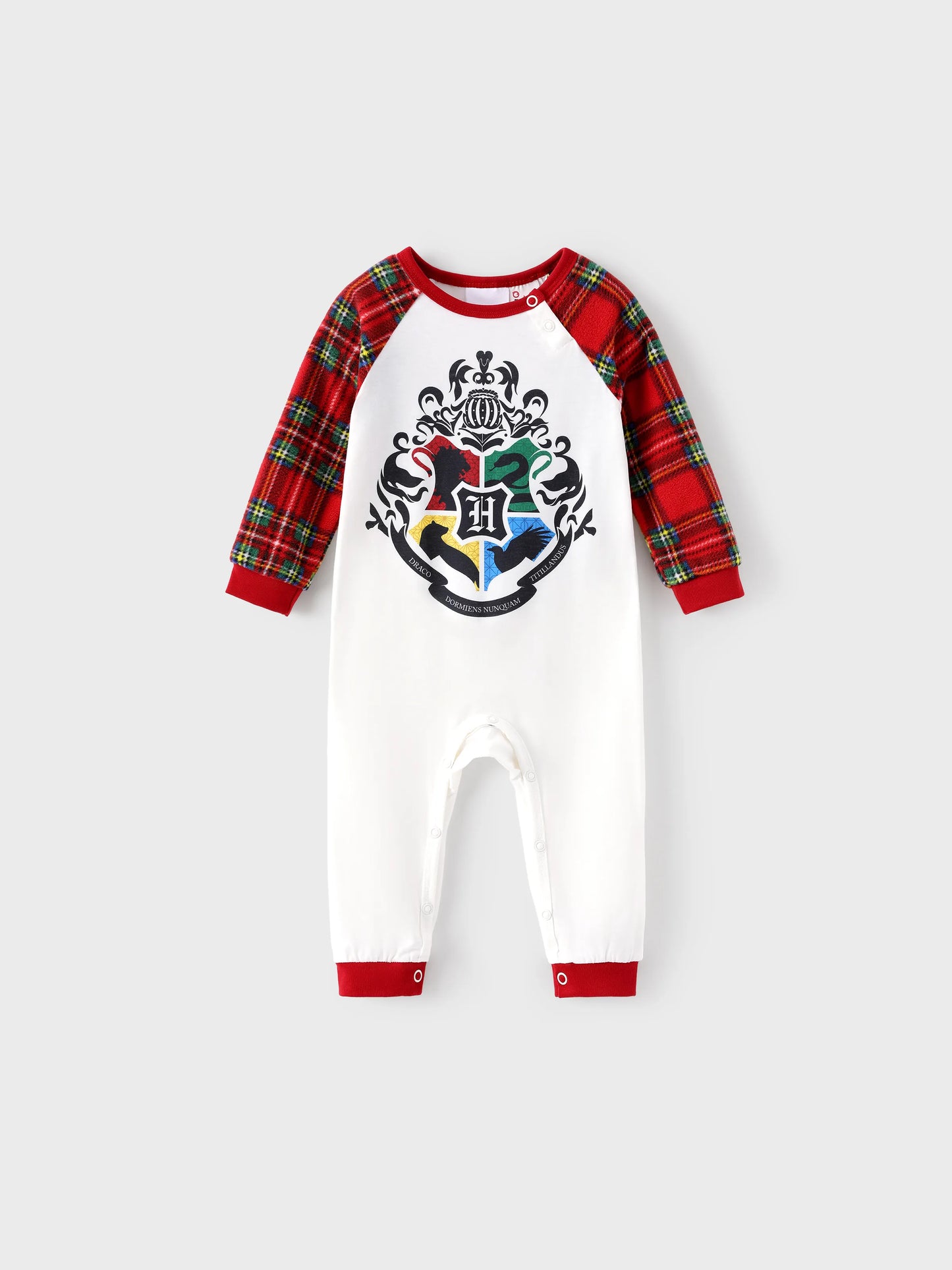 Conjunto de Pijamas em Fleeces para Famílias Harry Potter para o Natal com Meias de Natal Vermelhas