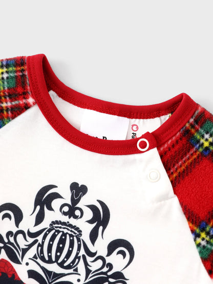 Conjunto de Pijamas em Fleeces para Famílias Harry Potter para o Natal com Meias de Natal Vermelhas