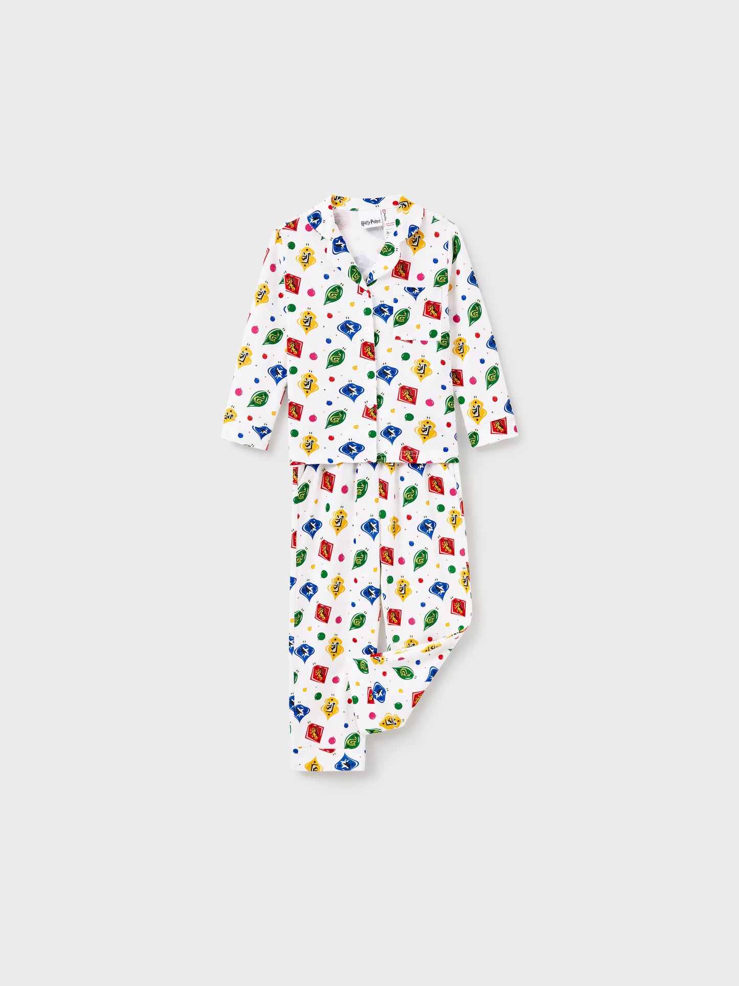 Harry Potter Christmas Family Matching Shirt Pajamas Set with Christmas Socks White