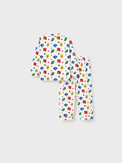 Harry Potter Christmas Family Matching Shirt Pajamas Set with Christmas Socks White