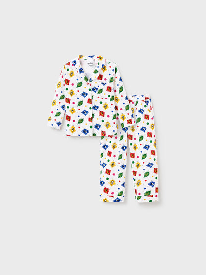 Harry Potter Christmas Family Matching Shirt Pajamas Set with Christmas Socks White