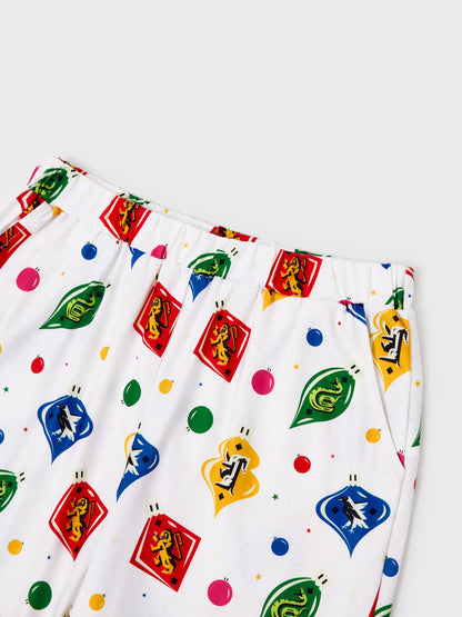 Harry Potter Christmas Family Matching Shirt Pajamas Set with Christmas Socks White