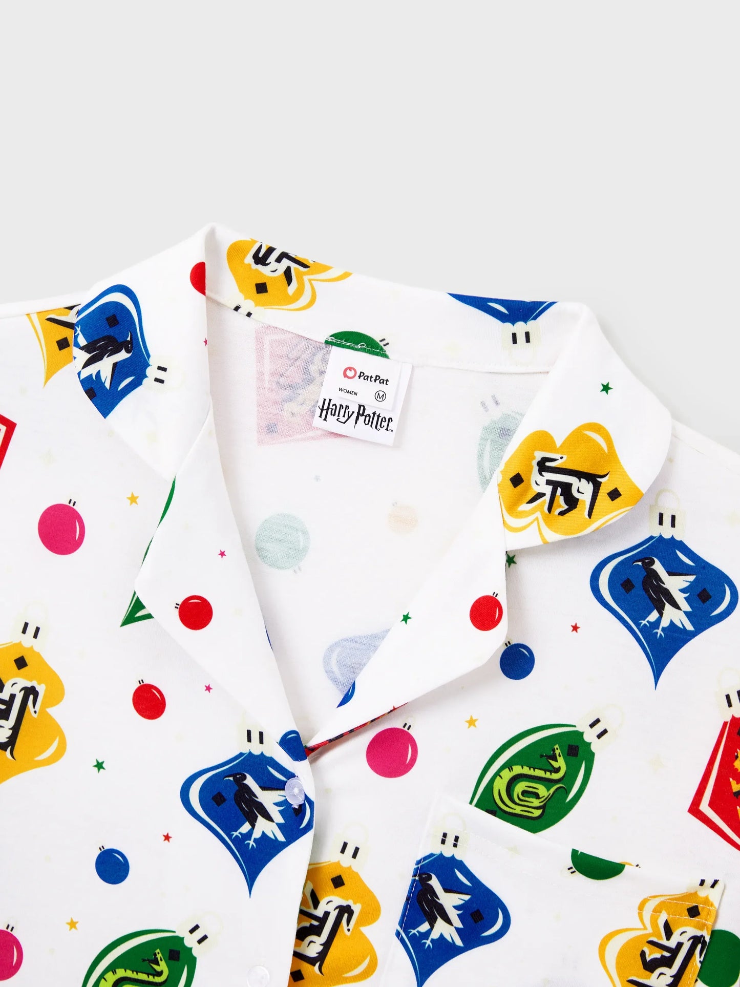 Harry Potter Christmas Family Matching Shirt Pajamas Set with Christmas Socks White