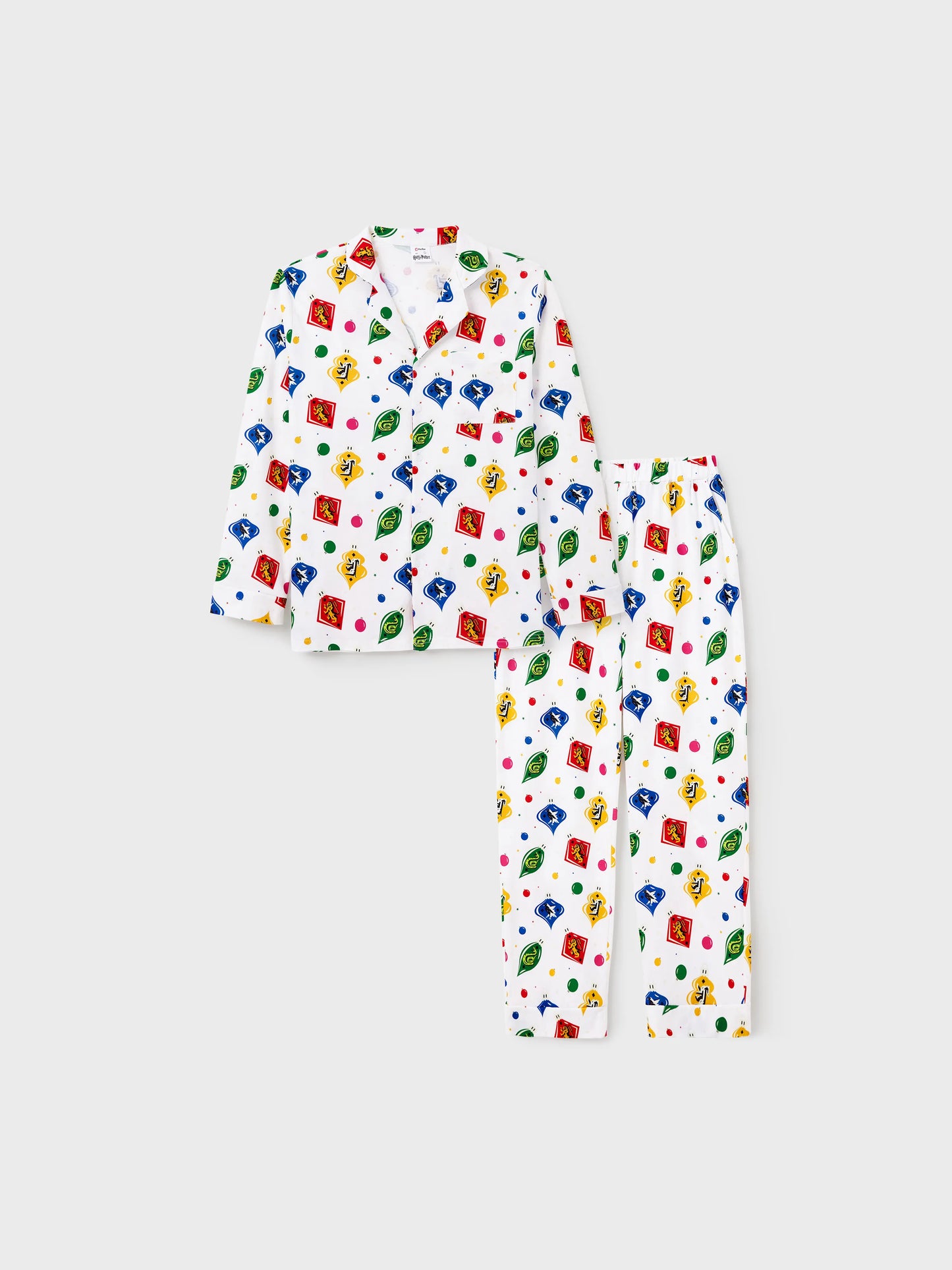 Harry Potter Christmas Family Matching Shirt Pajamas Set with Christmas Socks White