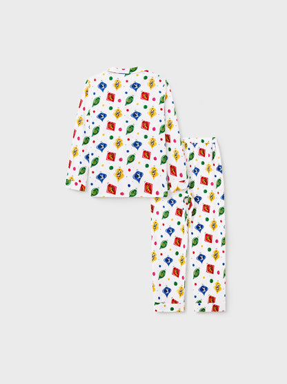 Harry Potter Christmas Family Matching Shirt Pajamas Set with Christmas Socks White