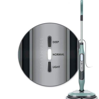 Esfregona a Vapor 2 em 1 Limpeza Profunda e Higienização de Pisos Rígidos