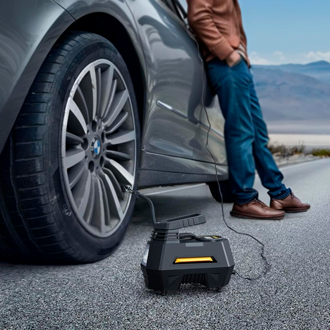 Bomba de ar portátil de compressor de ar para pneus de carro