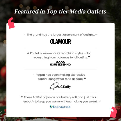 Christmas Matching Family Pajamas Set Christmas Elf Print PJS with Christmas Socks Red