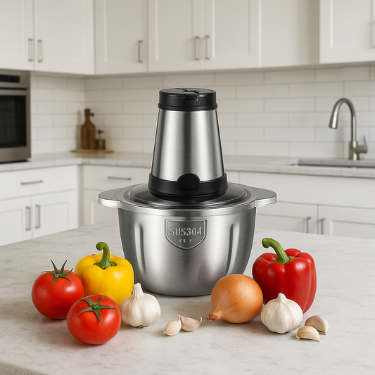 Picadora Elétrica Inox 2L/3L | Potente e Compacta