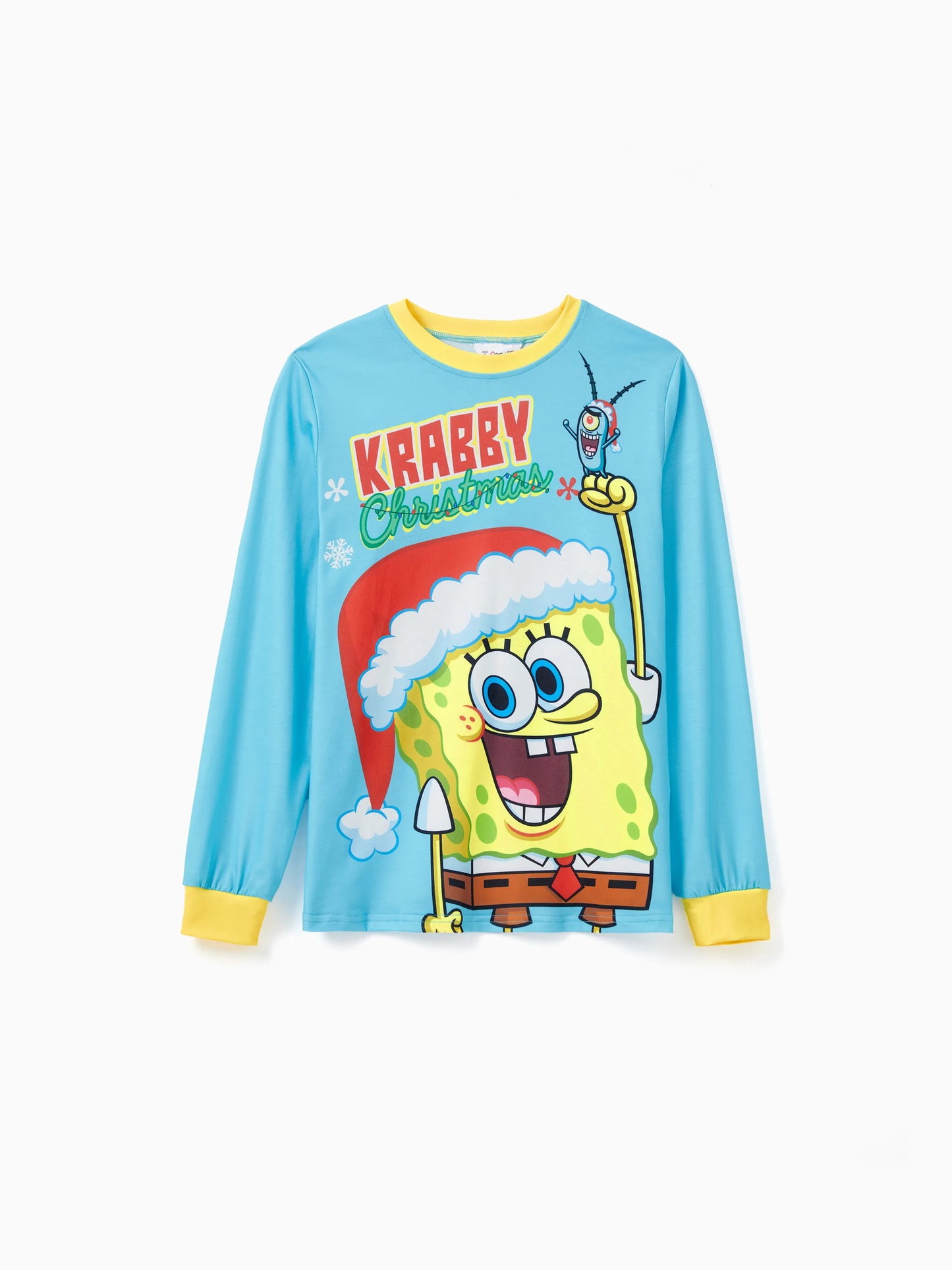 Conjuntos de Pijamas para a Família SpongeBob SquarePants com Meias de Natal